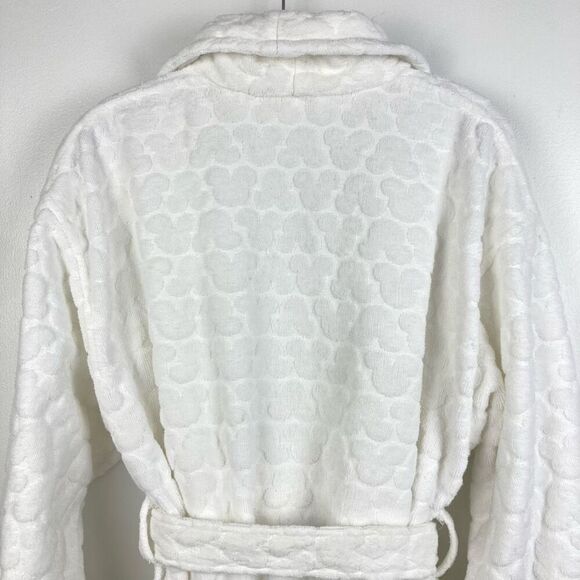 Vintage Walt Disney World Bathrobe One Size Heavy 100% Cotton Embossed Mickey - Picture 8 of 14